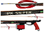 Arbalete PK Sniper Personalizado Red Seta 7MM Carretilha N50 - Imagem 1