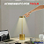 Luminária de Mesa LED Touch Recarregável 3 Cores Sem Fio Dimerizável Dourada – Techled - Imagem 2