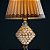Abajur de Mesa Techled Cristal Gold 48cm Decorativo com Base Iluminada e Interruptor Bivolt 127/220V para Quarto Casal - Imagem 11
