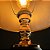 Abajur de Mesa Techled Gold e Preto 49cm com Cúpula Grafite em Cerâmica Bivolt 127/220V para Quarto Casal - Imagem 7