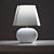 Abajur de Mesa Techled Branco 33,5cm em Cerâmica com Interruptor Bivolt 127/220V para Quarto Casal e Sala - Imagem 8