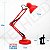 Luminária de Mesa Articulável Vermelha Techled Estudo Leitura Escritório Garra Base Presilha Pixar - Imagem 8
