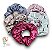 Scrunchies - Xuxinha em cetim Com estampa de Cílios -  40 unidades - Imagem 1