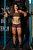 Short Fitness MARROM/BEGE - Imagem 1