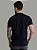 Camiseta Acostamento Casual Lisa Preta - Imagem 3