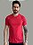 Camiseta Acostamento Casual Lisa Vermelho Hibisco - Imagem 1