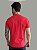 Camiseta Acostamento Casual Lisa Vermelho Hibisco - Imagem 3