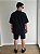 Camiseta Over Calmô Neck Preta - Imagem 4