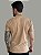 Camiseta Acostamento Casual Básica Bege Caqui - Imagem 3