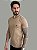 Camiseta Acostamento Casual Básica Bege Caqui - Imagem 5