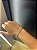 Pulseira Tracejada Fina Aço Inox 22cm Dourada - Imagem 2