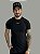 Camiseta Slim The Hopers  Rubber Tag Preta - Imagem 1