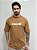 Camiseta Oversized Calmô Tape Marrom - Imagem 1