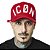 Boné Haterz Icon Stripe Vermelho - Imagem 1
