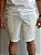Bermuda Acostamento Casual Linho Off White - Imagem 1