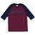 Camiseta 3/4 Uniforme Bordô e Azul Marinho Atleta GYURKO - Imagem 1