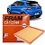 Filtro De Ar Fram Fiat Argo 1.8 Etorq Flex Hgt Precision Trekking 2017 2018 2019 2020 2021 2022 - Imagem 1