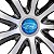 Adesivo para calota emblema Ford Azul Ka New Fiesta Focus Ecosport Escort - Imagem 4