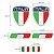 Kit adesivos emblemas resinados escudo Itália Bandeira - 6 peças - Imagem 2