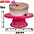 Boleira bailarina giratória para confeitar 26cm plástico - Rosa Pink - Imagem 4