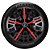 Calota Esportiva aro 14 Triton Sport Black Red Preto Vermelho - Universal - Imagem 2