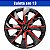 04 Calotas esportivas aro 13 universal - Prime Black Red Elitte 1005 - Imagem 4