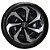 Jogo Calota Esportiva Aro 14 Universal Spider Prata Com Preto + Emblemas Fiesta Ka Escort Focus Ecosport - Imagem 3