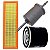 Kit Filtro De Ar Oleo Combustivel Para Ford Ecosport Ka Fiesta 1.0 1.6 8V Zetec Rocam - Imagem 1