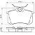 Pastilhas de freio traseiras Bosch 0986BB0290- Nivus T-Cross Virtus Polo - com motor TSi - Imagem 8