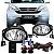 Kit Farol De Milha Completo Moldura Rele Lampada Super Branca Cr-V 2010 2011 - Imagem 1