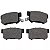 Jogo Pastilha Freio Traseiro Bosch Honda Civic G8 G9 1.8 2.0 Com Sistema Akebono - Imagem 2