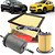 Kit filtros de ar, óleo e combustível - Fiat Punto 1.4 T-Jet Turbo e Linea 1.4 T-Jet Turbo - Imagem 1