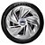 Jogo calotas esportivas Elitte Nitro Silver aro 14 emblema Ford - Escort Fiesta Ka Focus - LC215 - Imagem 3