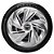 Jogo calotas esportivas Elitte Nitro Silver aro 14 emblema Nissan - March e Versa - LC215 - Imagem 3
