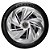 Jogo calotas esportivas Elitte Nitro Silver aro 14 emblema Peugeot - 207 e 208 - LC215 - Imagem 3