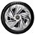 Jogo calotas esportivas Elitte Nitro Silver aro 14 emblema Toyota - Etios - LC215 - Imagem 3