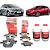 Kit pastilhas dianteiras e traseiras Motorcraft - Ford Focus 1.6 16V Sigma e 2.0 16V Duratec 2009 em diante - Imagem 1