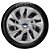 Jogo calotas esportivas Elitte DS4 Silver aro 15 emblema Ford - New Fiesta Ecosport Ka Focus - LC360 - Imagem 3