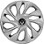 Jogo calotas esportivas Elitte DS4 Silver aro 15 emblema Renault - Clio Logan Sandero Symbol - LC360 - Imagem 2