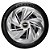 Jogo calotas esportivas Elitte Nitro Silver aro 13 emblema Chevrolet - Corsa Classic Celta Pisma - LC210 - Imagem 3