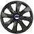 Jogo calotas esportivas Elitte Prime Fosc Black aro 14 emblema Ford - Courier Fiesta Ka Focus Ecosport Escort - LC233 - Imagem 2