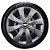 Jogo calotas esportivas Elitte Prime Silver aro 13 emblema Chevrolet - Corsa Classic Celta Pisma - LC200 - Imagem 3