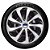 Jogo calotas esportivas Velox Silver Black aro 14 emblema Ford - Courier Fiesta Ka Focus Ecosport Escort - 4703 - Imagem 3