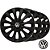 Jogo calotas esportivas Elitte CC Fosc Black aro 13 emblema VW Fox Gol Voyage - LC103 - Imagem 1
