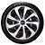 Jogo calotas esportivas Elitte Velox Silver Black aro 14 emblema Hyundai - HB20 - 4703 - Imagem 3