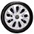 Jogo calotas esportivas Elitte Velox Silver Prata aro 14 emblema Toyota - Etios Corolla - LC115 - Imagem 3