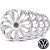 Jogo calotas esportivas Elitte Velox Silver aro 13 emblema Volkswagen - Gol Saveiro Parati Logus Voyage - LC110 - Imagem 1