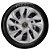 Jogo calotas esportivas Elitte Ds4 Silver Prata aro 15 emblema Peugeot - 206 207 208 307 - LC360 - Imagem 3