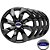 Jogo calotas esportivas Elitte Prime Black aro 13 emblema Ford - Fiesta Ka Escort Courier Focus Ecosport - LC202 - Imagem 1