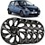 Jogo calotas esportivas Elitte Ds4 Black Preto aro 13 emblema Renault - Clio Hatch Sedan - LC302 - Imagem 1